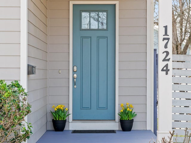 view of property entrance