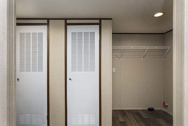 closet with a heating unit