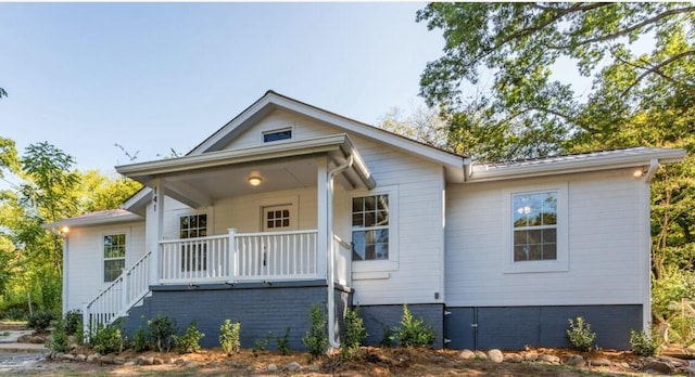 bungalow with a porch