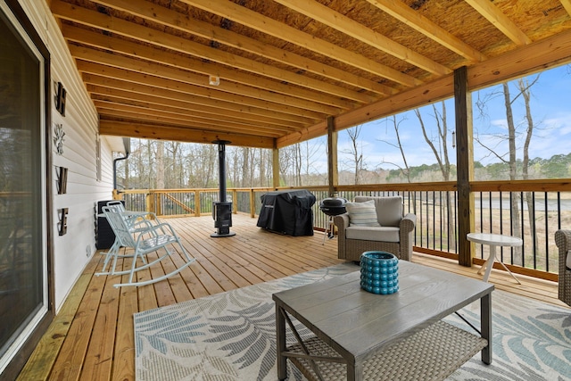 186 Joann Dr SE, Calhoun, GA 30701 - deck featuring grilling area