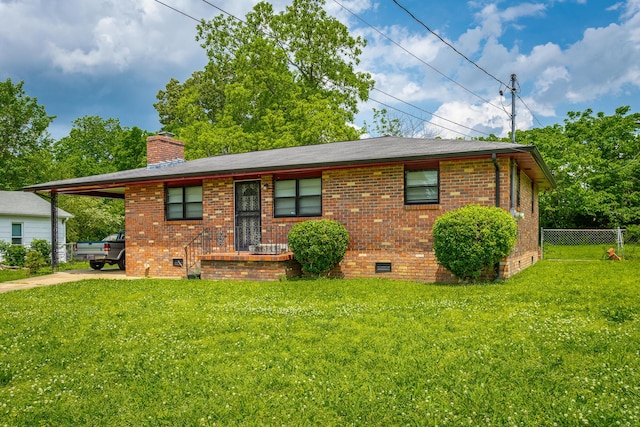 2011 Robbins St, Chattanooga, TN 37404 - single story home featuring brick siding, a chimney, crawl space, and fence