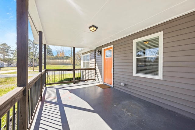 view of patio / terrace featuring a porch