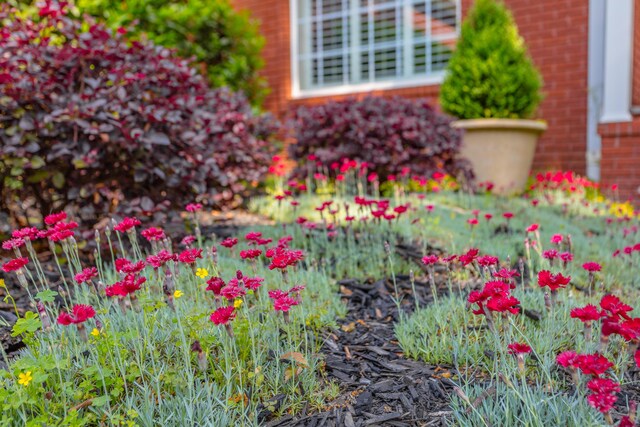 exterior details with brick siding