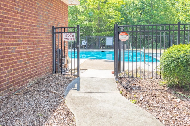 pool with fence