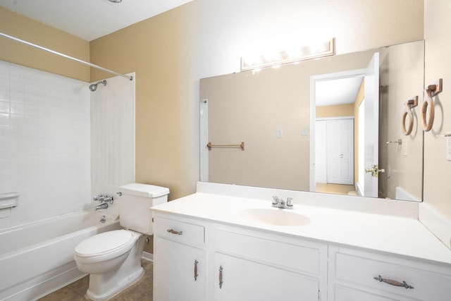 900 Mountain Creek Rd # 363, Chattanooga, TN 37405 - bathroom with tile patterned flooring, shower / bathtub combination, toilet, and vanity