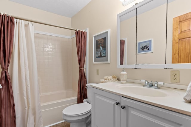 2345 County Rd 865, Gaylesville, AL 35973 - bathroom with shower / tub combo, toilet, and vanity