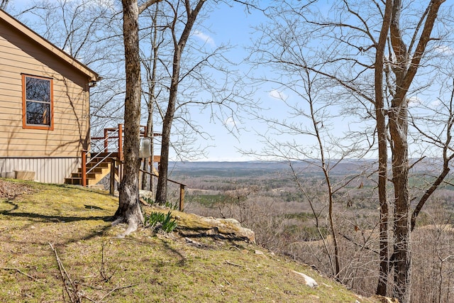 2345 County Rd 865, Gaylesville, AL 35973 - view of yard with stairway