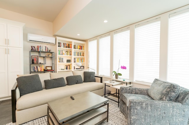 295 W 19th St, Chattanooga, TN 37408 - living room with a wall mounted AC and recessed lighting