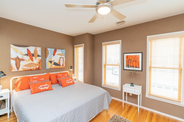 295 W 19th St, Chattanooga, TN 37408 - bedroom featuring light wood finished floors, multiple windows, visible vents, and baseboards