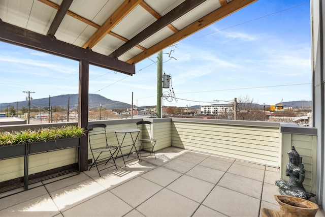295 W 19th St, Chattanooga, TN 37408 - view of patio / terrace with a balcony and a mountain view