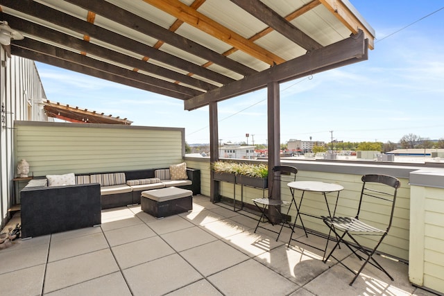 295 W 19th St, Chattanooga, TN 37408 - view of patio / terrace with an outdoor living space