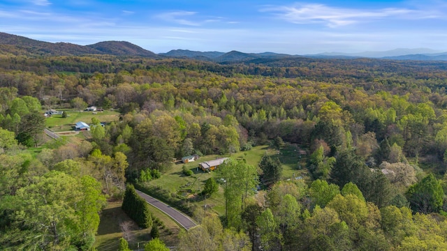 105 Massingale Rd, Tellico Plains, TN 37385 - aerial view with a view of trees and a mountain view