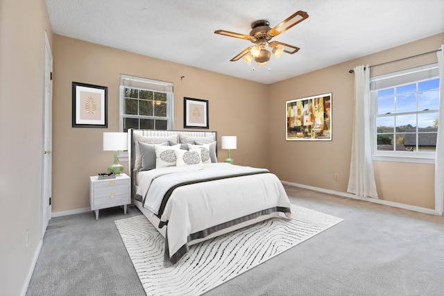 7004 Lystra Rd, Harrison, TN 37341 - bedroom featuring light carpet and a ceiling fan