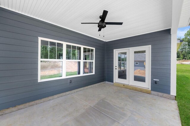 11819 Herons Haven Dr # 102, Soddy Daisy, TN 37379 - view of patio featuring ceiling fan