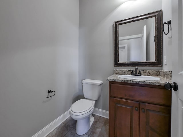 7954 Burgundy Cir Unit 91, Chattanooga, TN 37421 - half bath featuring baseboards, toilet, vanity, and tile patterned floors