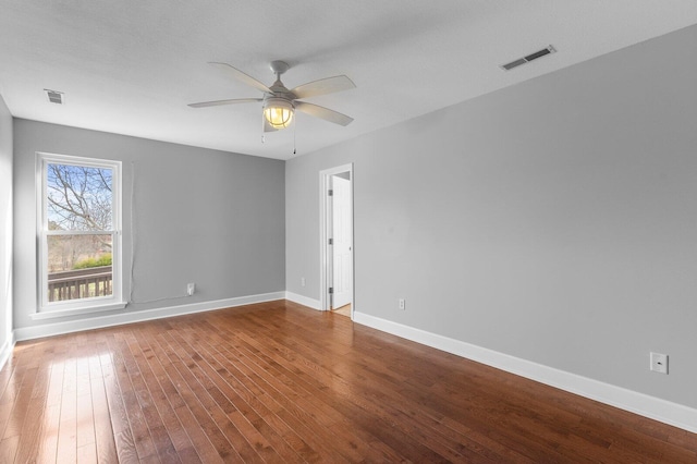 204 Lake Haven Dr, Soddy Daisy, TN 37379 - spare room with wood finished floors, baseboards, and ceiling fan