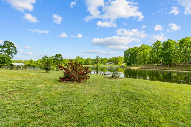 204 Lake Haven Dr, Soddy Daisy, TN 37379 - view of grassy yard with a water view