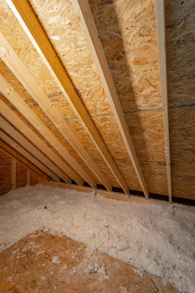view of attic
