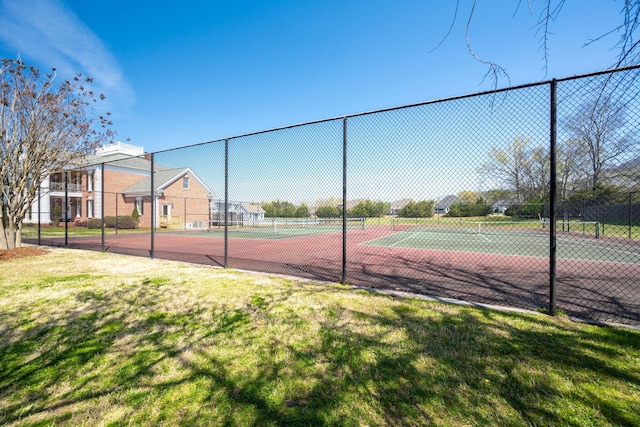 8975 Silver Maple Dr, Ooltewah, TN 37363 - view of tennis court featuring fence