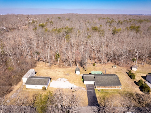 aerial view with a view of trees