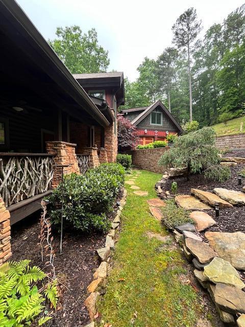 160 Tall Tree Trl, Dunlap, TN 37327 - view of yard featuring covered porch