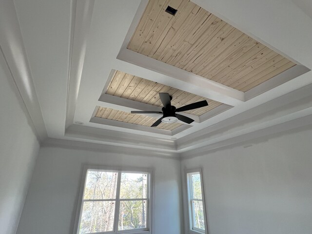 581 Benson Dr, Chattanooga, TN 37412 - detailed view of a raised ceiling and a ceiling fan