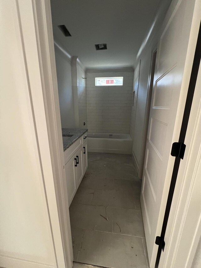 581 Benson Dr, Chattanooga, TN 37412 - full bath featuring vanity and  shower combination