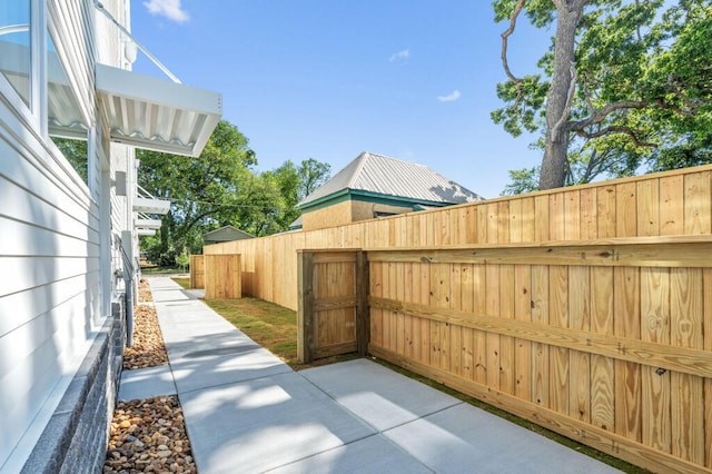 view of patio / terrace with fence