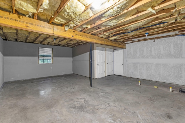view of basement