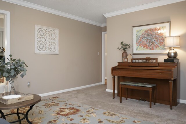 9215 Smokewood Trl, Chattanooga, TN 37421 - sitting room featuring ornamental molding and carpet floors