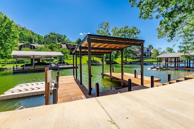 4910 Shoreline Dr, Chattanooga, TN 37416 - dock featuring a water view and boat lift