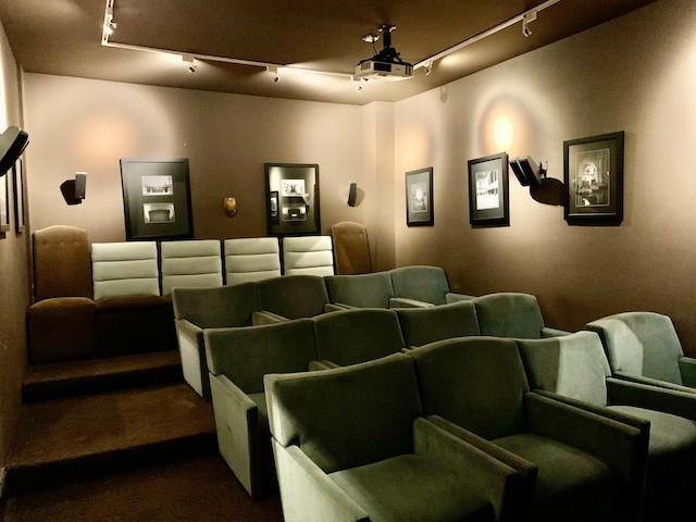 cinema featuring track lighting