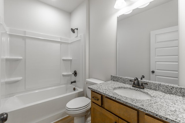 11304 Cape Vw, Soddy Daisy, TN 37379 - bathroom with toilet, vanity, and washtub / shower combination