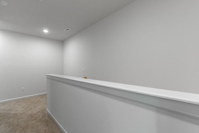 11304 Cape Vw, Soddy Daisy, TN 37379 - corridor featuring light carpet, baseboards, and recessed lighting