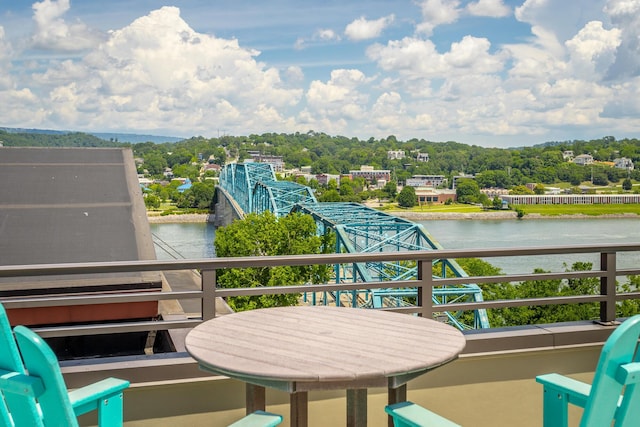 129 Walnut St # 122, Chattanooga, TN 37403 - balcony featuring a water view