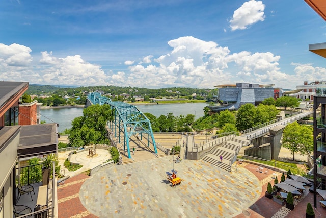 129 Walnut St # 122, Chattanooga, TN 37403 - view of patio / terrace featuring a water view