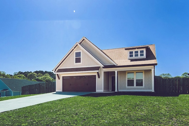 51 Seven Pines Ln, Chickamauga, GA 30707 - view of front of house with driveway, covered porch, a garage, and a shingled roof