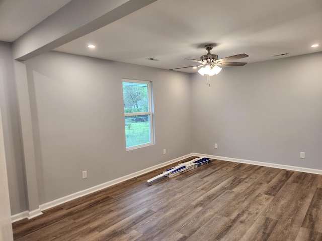 185 Carolina Ave, Delano, TN 37325 - empty room with baseboards and dark wood finished floors