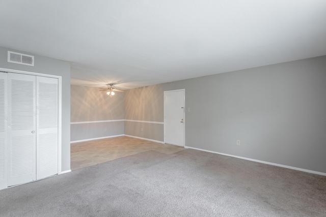 900 Mountain Creek Rd # 365, Chattanooga, TN 37405 - interior space with visible vents, baseboards, a closet, and light colored carpet