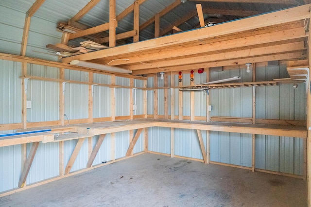 view of storage area