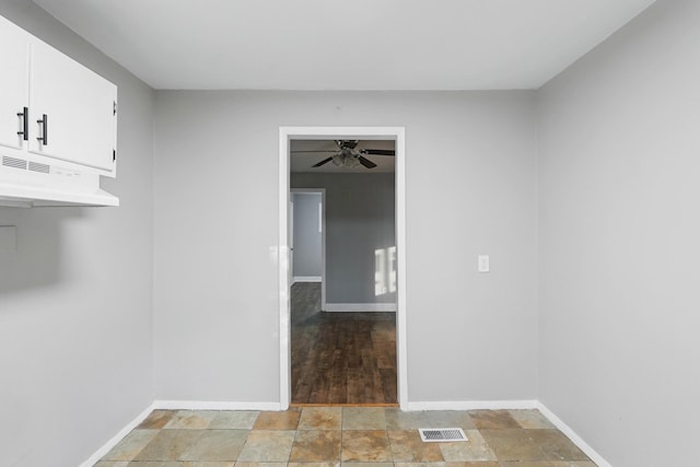 5503 Oleary St, Chattanooga, TN 37410 - interior space with stone finish flooring, baseboards, a ceiling fan, and visible vents