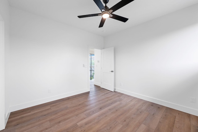 3354 Hawks Creek Dr, Apison, TN 37302 - spare room with light wood finished floors and ceiling fan