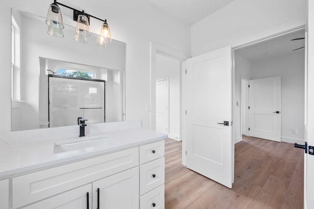 3354 Hawks Creek Dr, Apison, TN 37302 - full bath with vanity and wood finished floors