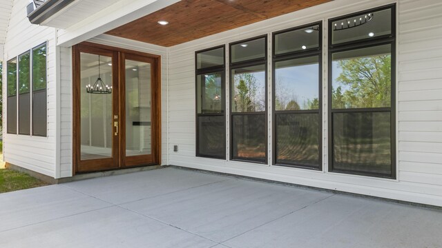 337 Hunter Trl, Trenton, GA 30752 - doorway to property featuring a patio area and french doors