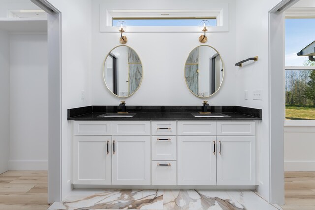 337 Hunter Trl, Trenton, GA 30752 - full bathroom with baseboards, a sink, and double vanity
