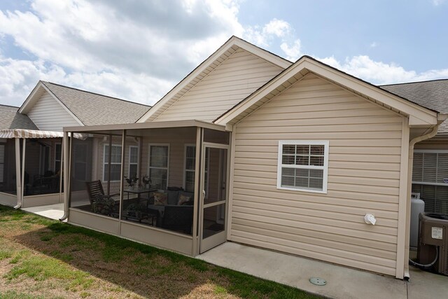 1903 Applebrook Dr, Rossville, GA 30741 - rear view of property with a sunroom and roof with shingles