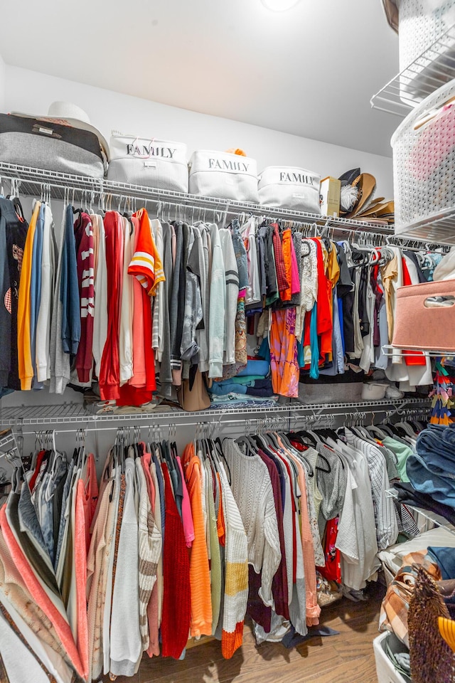 971 Jackson Mill Dr, Hixson, TN 37343 - walk in closet with wood finished floors
