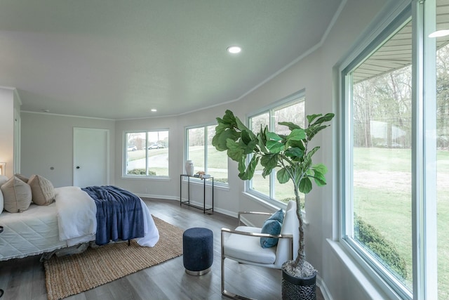 2041 Linwood Cir, Soddy Daisy, TN 37379 - bedroom featuring recessed lighting, baseboards, crown molding, and wood finished floors