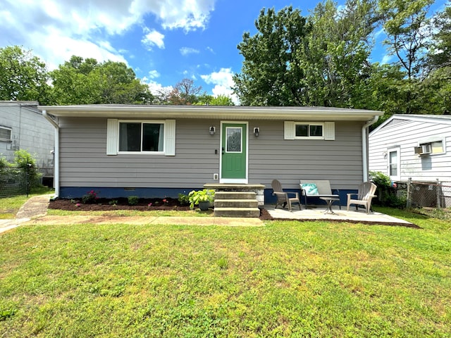 811 Snow St, Chattanooga, TN 37405 - back of property with a yard, a patio area, crawl space, and fence