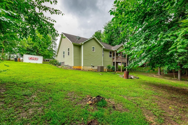 901 Haggard Rd, Ringgold, GA 30736 - view of home's exterior featuring a lawn, a wooden deck, and crawl space